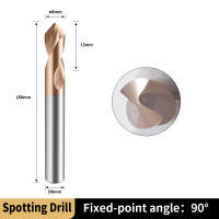 Сверло Ø 6мм  D6*90°*12*D6*50L*2F