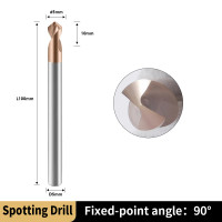 Сверло Ø 5мм  D5*90°*10*D5*100L*2F