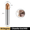 Фреза Ø 10мм D10*90°*15*D10*60L*3F Фреза Ø 10мм D10*90°*15*D10*60L*3F